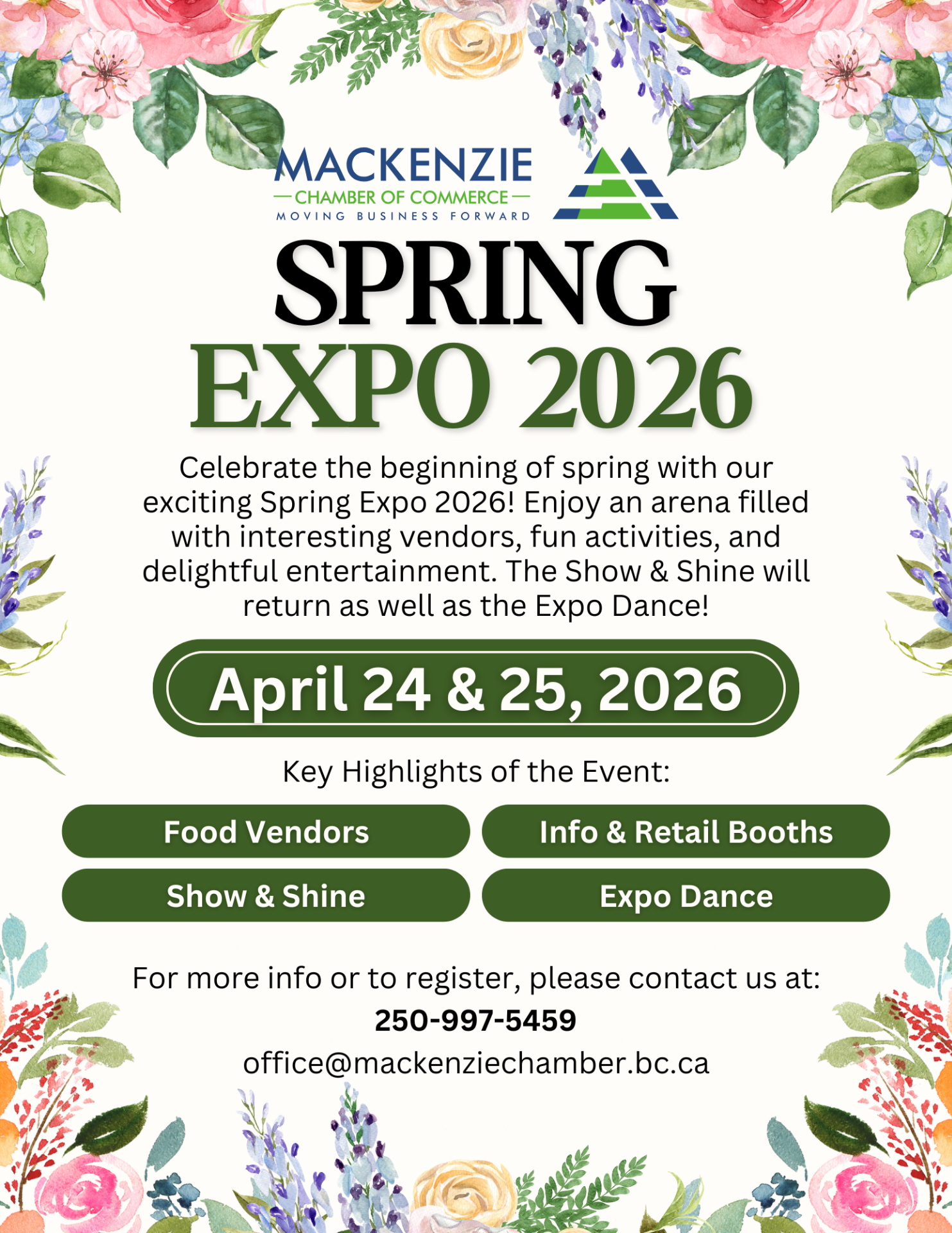 Spring Expo Trade Show Dance and Show & Shine Ad